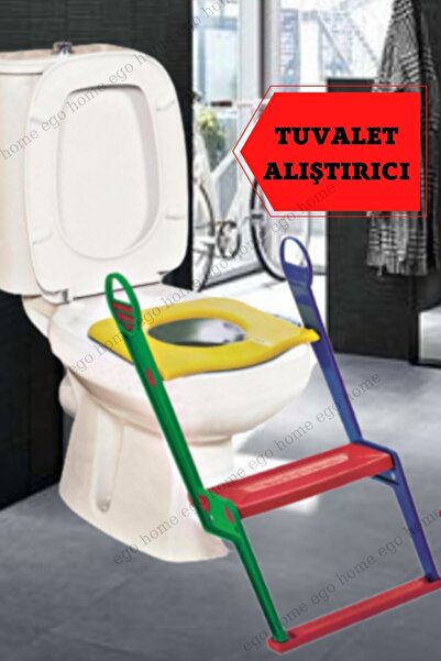 ego home Moonstar Çocuk Tuvalet Eğitici Klozet Kapağı Adaptörü Basamaklı Tuvalet Alıştırıcısı