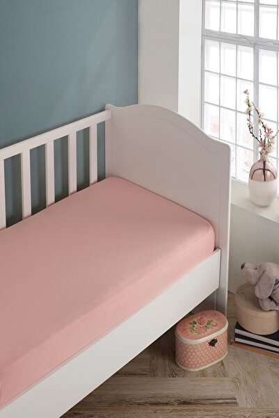 LADYNİL Bebek-çocuk Organik Pamuk Lastikli Penye Çarşaf 60x120 - 70x140 Uyuml...