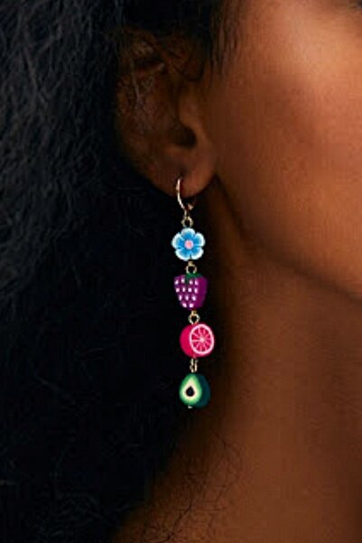 PETEK AKSESUAR Fruit Hoop Earrings
