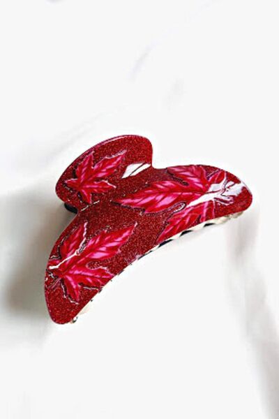 PETEK AKSESUAR 3D Dimensional Bone Leaf Pattern Latch Buckle