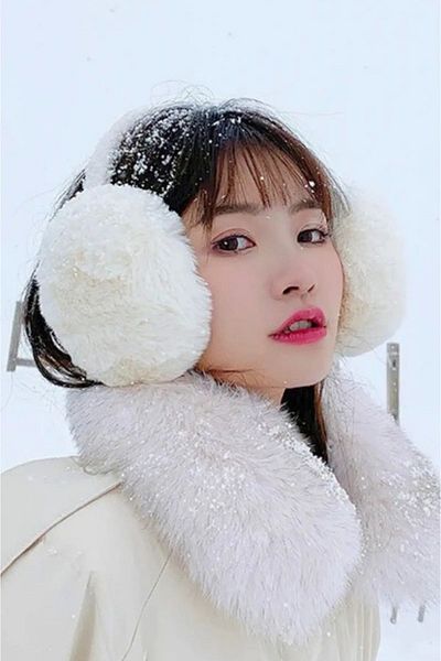 PETEK AKSESUAR Soft Plush Personality Ulak - Cold Protective Earmuff