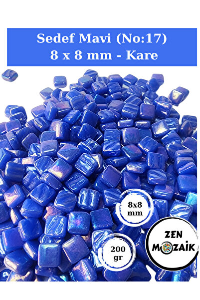 Zen Mozaik Sanatsal Mozaik Çalışmalarınız için 8x8 mm - Kare Cam Mozaik Taşı ...