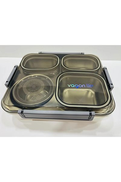 Vagonlife Vgn7080 S/S Lunch Box 1200ml Dark Gray
