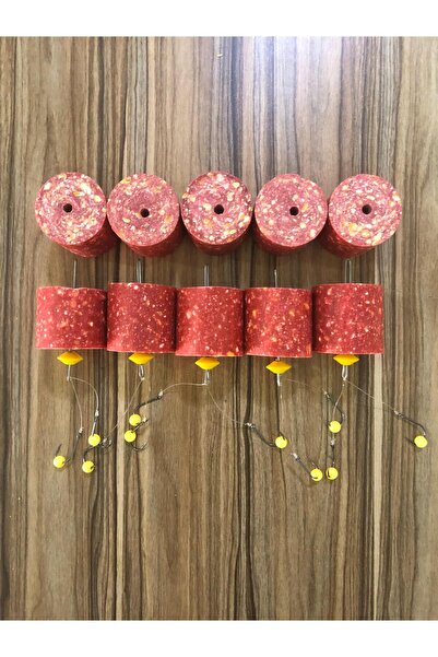 SAZAN RİG Küspe Aparatlı Sazan Takımı 5'li (ÇİLEKLİ YEDEK KÜSPELİ)