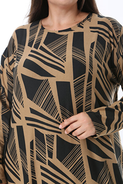 XL Modam KADIN KAŞMİR KUMAŞ LİKRALI TEK BEDEN [GÖĞÜS 150 BASEN 154] BÜYÜK BEDEN ELBİSE