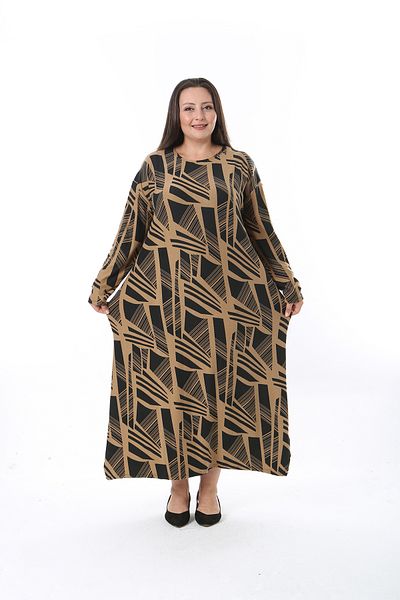 XL Modam Φόρεμα One Size Lycra Cashmere - Μπούστο 150 έως 154 Plus Size