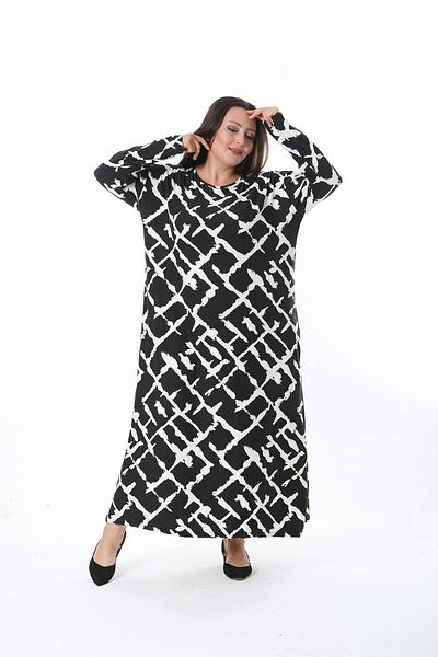 XL Modam Φόρεμα One Size Lycra Cashmere - Μπούστο 150 έως 154 Plus Size