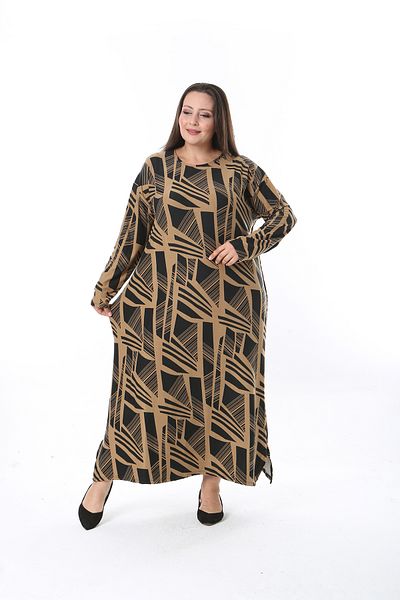 XL Modam Φόρεμα One Size Lycra Cashmere - Μπούστο 150 έως 154 Plus Size