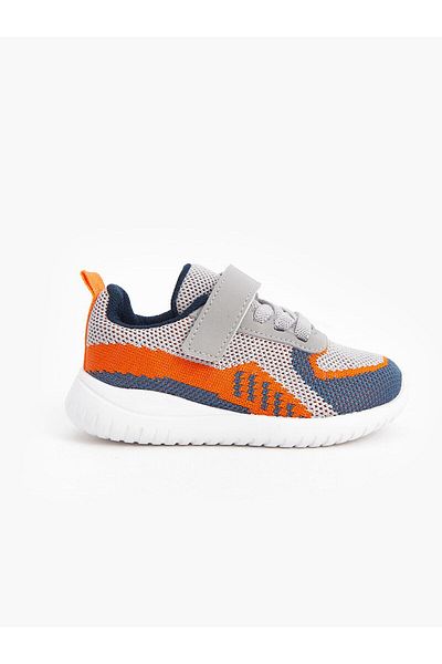 LC Waikiki Gray Color Block Lcw Steps Sports Shoes for Baby Boy