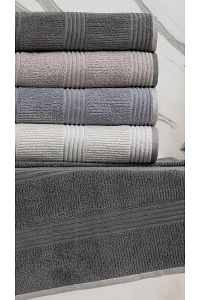Altınbaşak New Season 100% Cotton 50X90Cm Luxury Hand and Face Towel Set - Boxed of 4