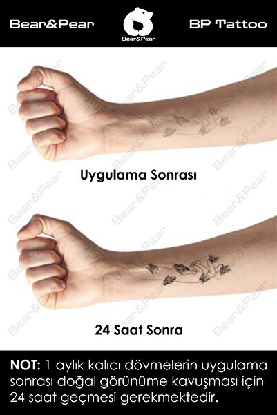 BP Tattoo 1 Ay Kalıcı Tattoo Gerçek Dövme Görünümlü Kanat Dövmesi