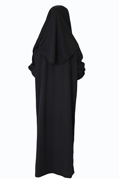 ZEHRANAZ NAMAZ ELBİSESİ Black Non-Zipped Prayer Dress for 9/12 Years Old Children