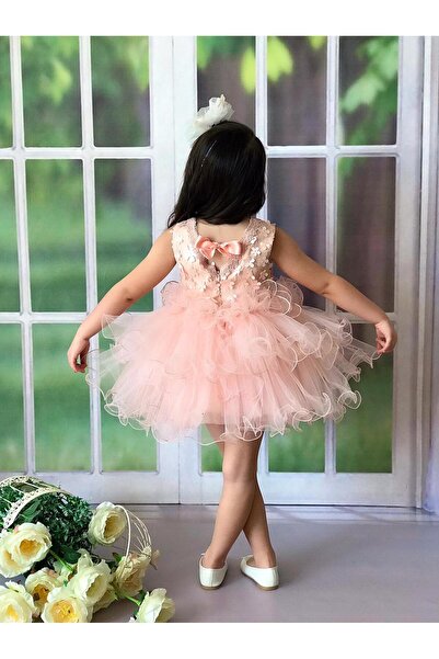 Burçak Butik Kız Çocuk Tüllü Abiye Elbise ( Bir Beden Büyük Tercih Edilebilir )