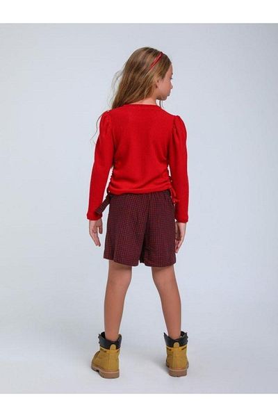 Escabel Ribbed Stone Detailed Girl's Blouse