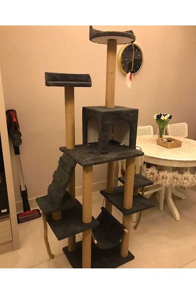 pethomealpi Luxury Cat Scratching and Play Platform - with Hammock and Nest