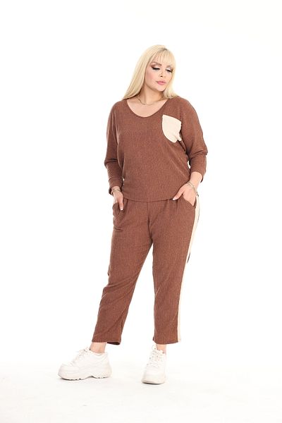 MJORA Knitted Wrap Comfortable Fit Bottom-Top Set