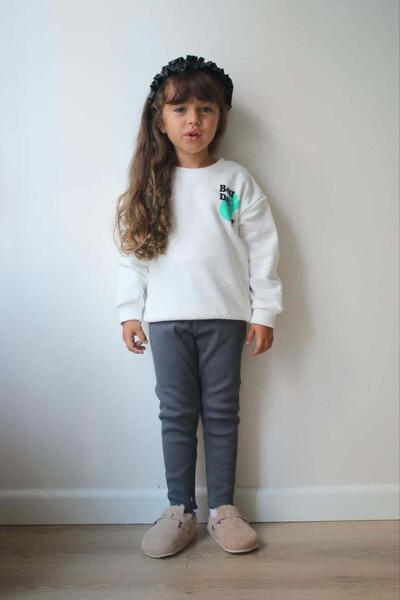 MİNİKO KİDS Devojka - Komplet trenerke od pamučnih legginsa sa okruglim izrezom