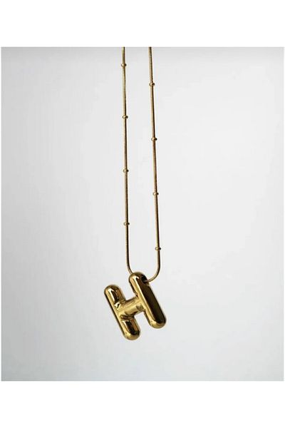 Accessories Three-Dimensional Balloon Necklace with Steel Letter