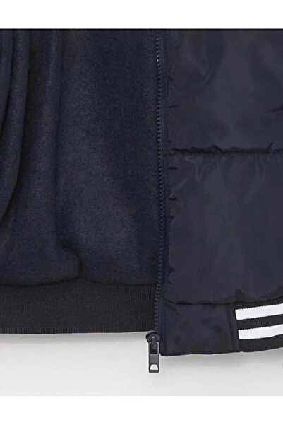 OliveYouMom Unisex Model Çocuk Kapşonlu Kolej Şişme Mont (1 beden büyük alınız)