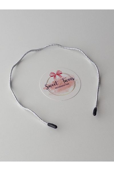 Sweet twins accessories Ασημί κυματιστό στέμμα