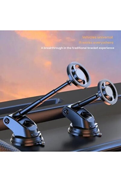 Asfal Magsafe Uyumlu Uzun Kollu Kaliteli 360° Dönen Mıknatıslı Masaüstü ve Ar...