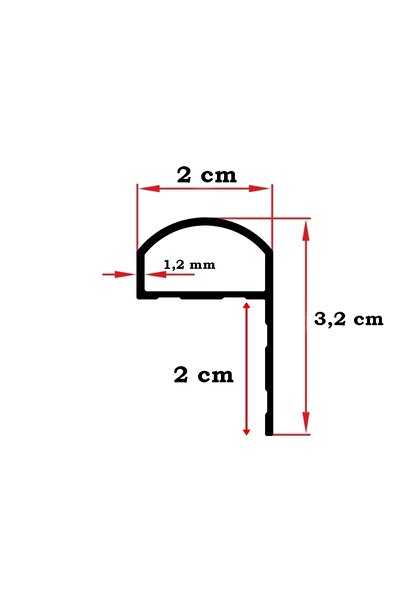 Şahin Mutfak Tezgah Önü Su Sızdırmaz Profili Mermer Önü Su Engelleyici 250 Cm