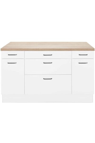 Tdesigno HELİN Mutfak Alt Modül 120 Cm Beyaz -tezgah Dahil