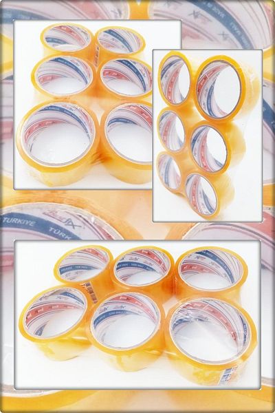 BANTFİX Transparent Duct Tape 44 mm X 50 Mt a Quality Tape 6 Pieces