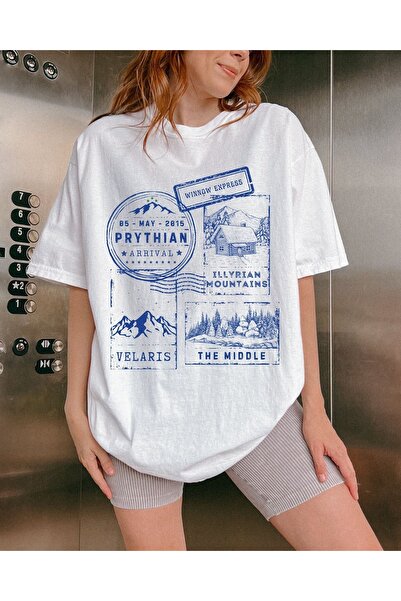 Jose Clothing Μπλουζάκι από οργανικό βαμβάκι Oversize - Crew Neck, Κοντό μανίκι, εμπριμέ