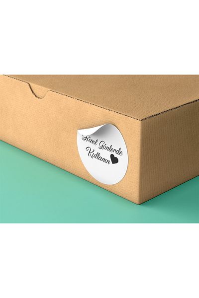 anka design Coated Sticker (4x4cm) 48 Pieces - Use on Nice Days - White Background
