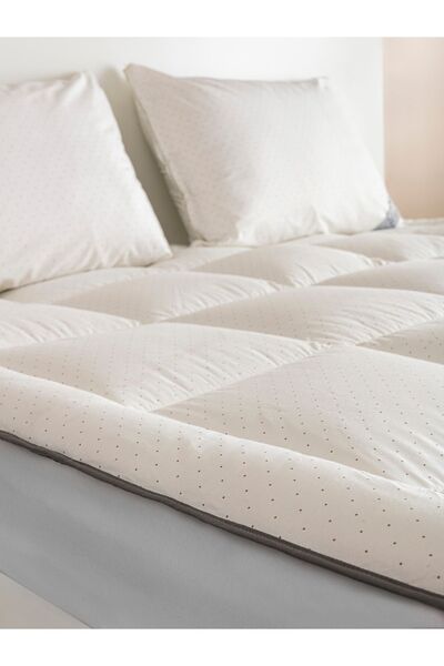 homewell %100 Saf Bambu Hipoalerjenik Tek Kişilik Rahat Uyku Pedi Krem