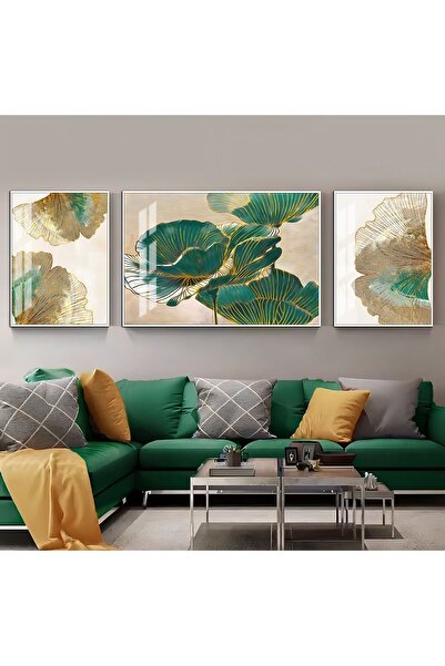 Harika bir ev HARİKABİREV|SONSUZLUK ÇİÇEĞİ KOMBİNİ ZÜMRÜT YEŞİL-GOLD|ÇERÇEVEL...