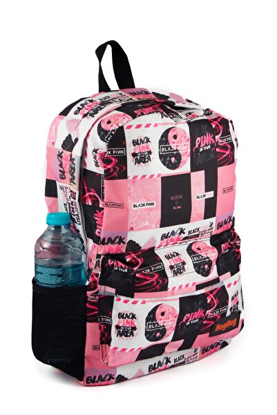 AlpCollection Blackpink Unisex καθημερινό και σχολικό σακίδιο πλάτης - με μοτίβο και ψηφιακή εκτύπωση