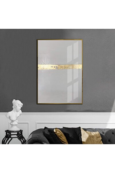 Harikabirev HARİKABİREV | MODELL 1 CU MODEL ABSTRACT GRAY-GOLD | TABLĂ DE STI...