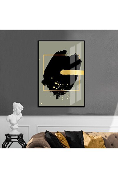 Harikabirev HARİKABİREV | MODEL 03 CU MODEL ABSTRACT NEGRU-AUR-GRIG | TABLĂ D...