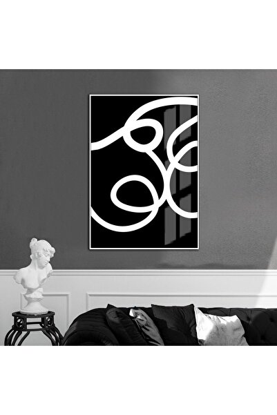 Harikabirev HARİKABİREV | MODELL ABSTRACT NEGRU-ALB 04 | TABLĂ DE STICLA TEMP...