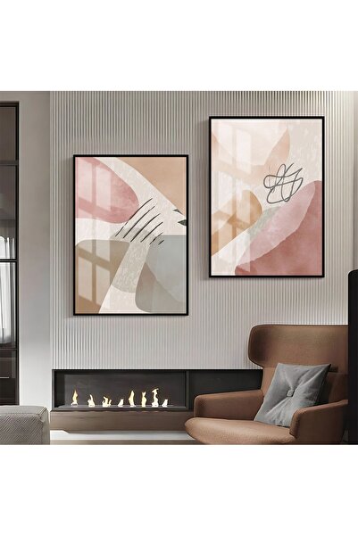 Harikabirev HARİKABİREV | COMBINAT DE FORME ABSTRACTE PORTOCALIU-GRI-CREM 01 ...