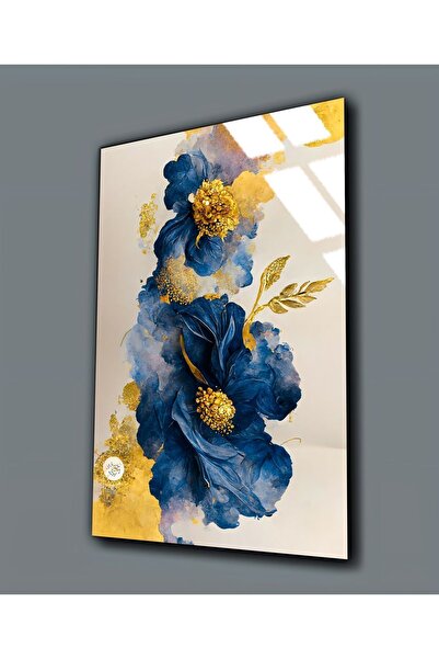 Harikabirev HARİKABİREV | STICLA INERABLE (TEMPERATA) TABLO FLORI GALBEN-ALBA...