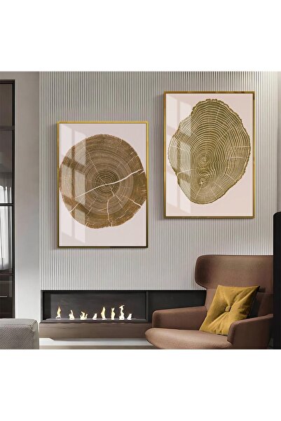 Harikabirev HARİKABİREV | COMBINAT DE FORME ABSTRACTE VERDE-CREM 1 | TABLO DE...