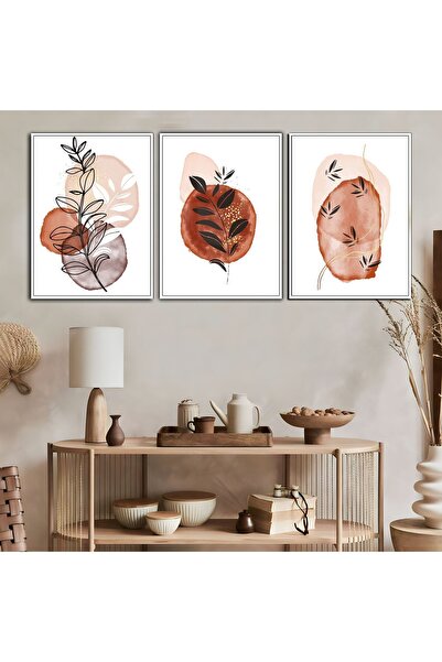 Harika bir ev MARVELOUS HOME OFFICE SOFT-BROWN VECTOR COMBINATION FRAMED TEMP...