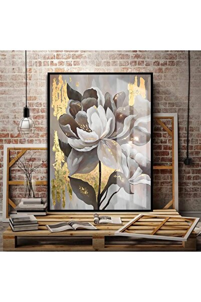 Harika bir ev HARİKABİREV | TABLOA FLOREALĂ IUBITĂ AUR-GRĂDĂ 01 | TABLA DE ST...