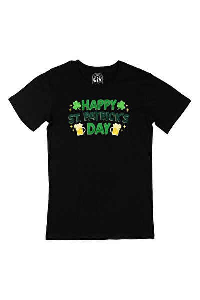 Cix Μαύρο μπλουζάκι Happy St Patricks Day