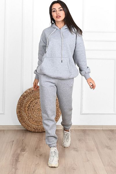 Apparelix Oversize Hooded Tracksuit Set - Printed Bottom and Top Set