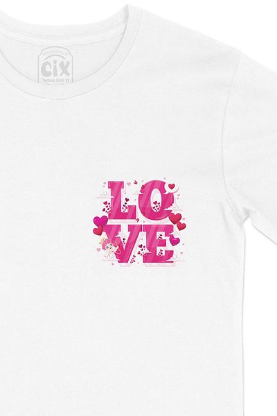 Cix Λευκό μπλουζάκι με σχέδιο λογότυπου Love Angel Pocket