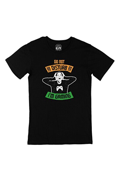 Cix Black T-Shirt with Green Do Not Distrub Pocket Logo Design