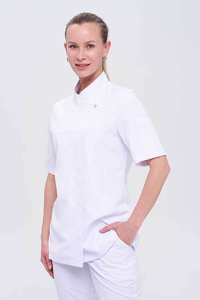 TIPTEKS Women's Royal Chef Short Sleeve Alpaca Chef Jacket