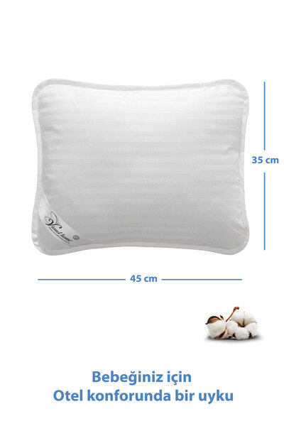 Vionel Home Satin Baby Pillow - 100% Cotton, Bead Silicone, HOtel Quality