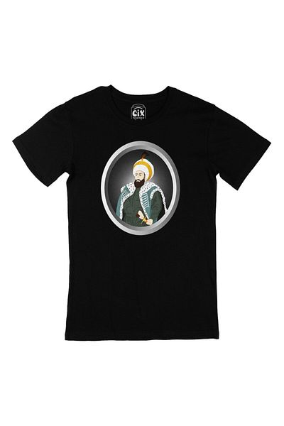 Cix Μαύρο T-shirt Fatih Sultan Mehmet