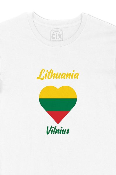 Cix Μπλουζάκι με καρδιά με σημαία Vilnius Lithuania