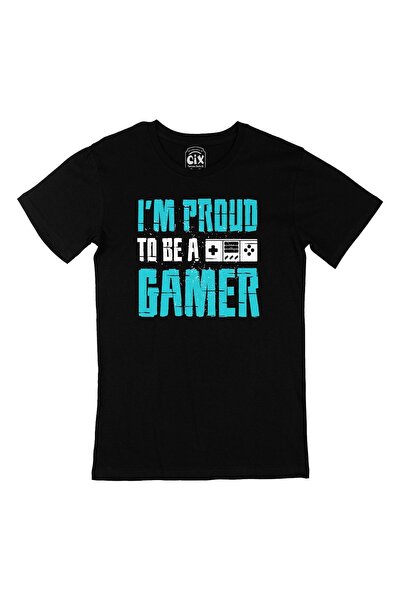 Cix Tricou roșu I Am Proud negru